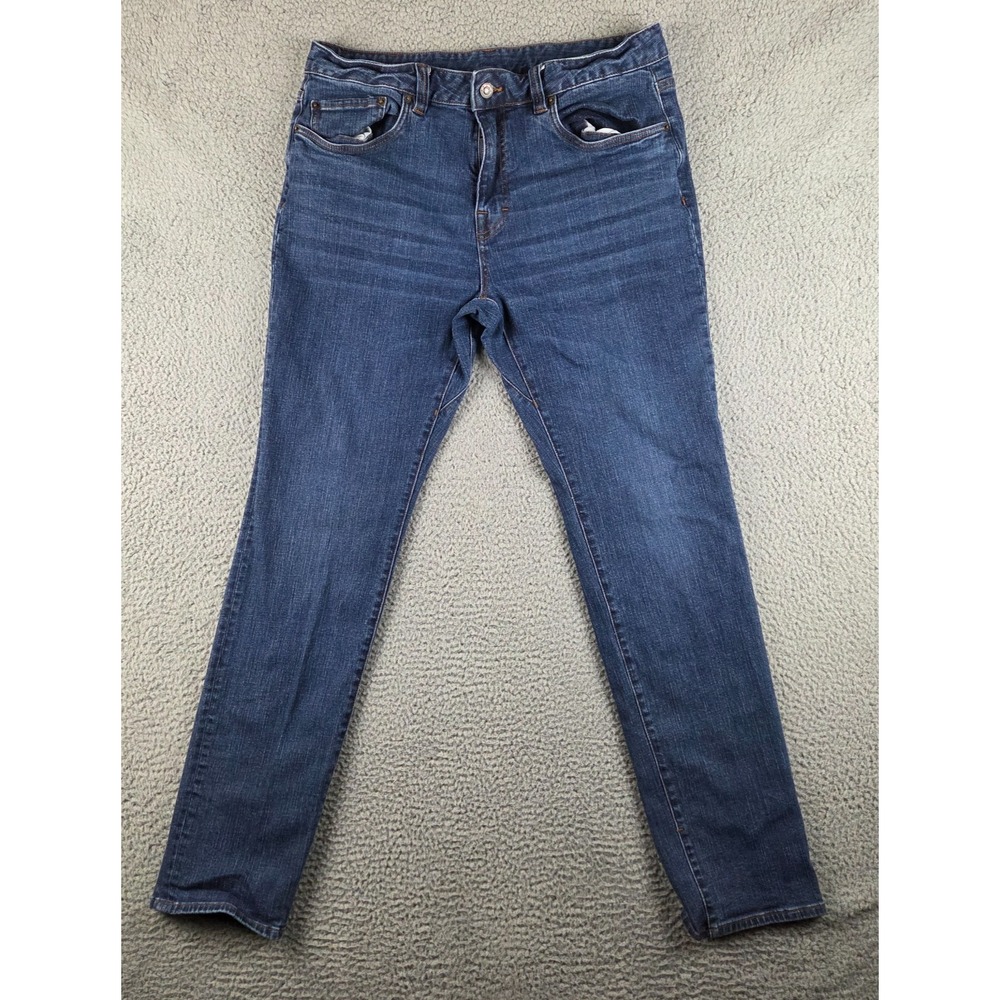 Prana Hillgard Jeans Mens 36x34 (34x33)‎ Blue Denim Outdoors Rugged Work Slim